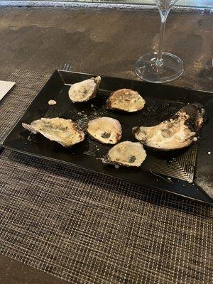 Baked oysters