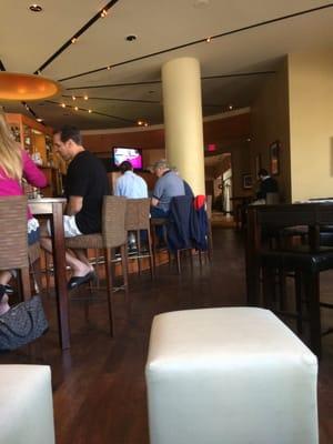 Saturday afternoon crowd