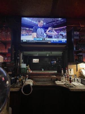 Sitting at the bar. Great place. Chill place. Will be back.