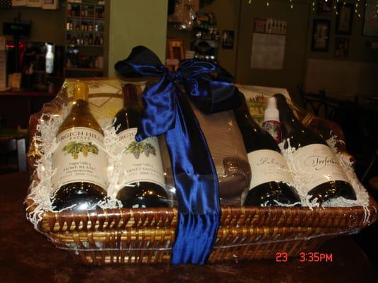 Custom made wine basket