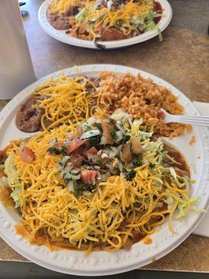 #2 chili relleno aka enchiladas