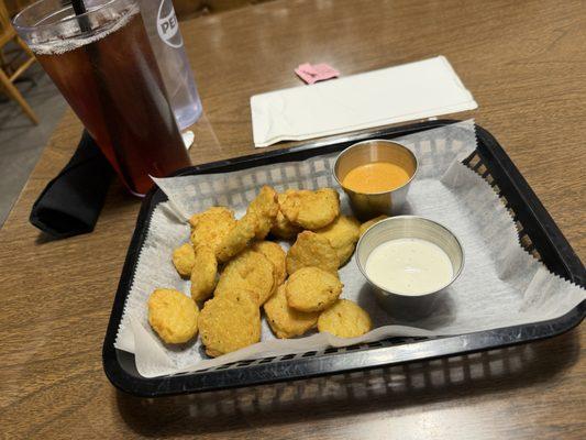 Fried pickles 6/10 they are ok.