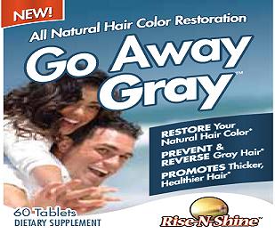 The Original Go Away Gray supplement to prevent and reverse gray hair, naturally.