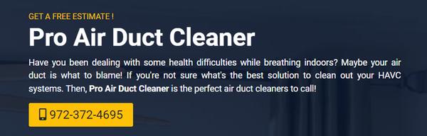 Dallas Air Duct Cleaner
