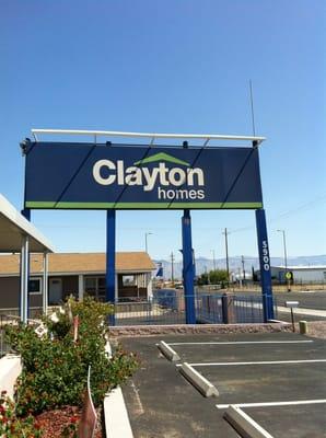 Big Blue Clayton Sign