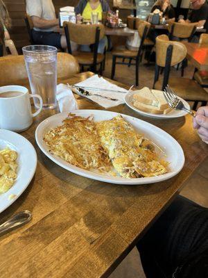 Meat lovers omelette