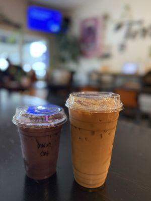Ube White Mocha & Vanilla Latte