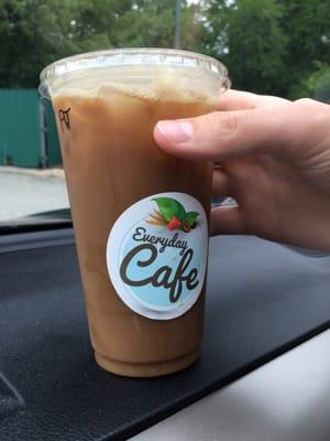 Medium size almond joy iced coffee