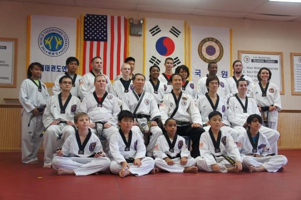 oct 2011 black belt test middle row as of 2013 ranks are 3rd 4th 9th 6th 4th 4th