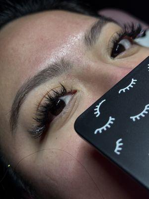 2 wk volume fill w a touch of glitter lash add