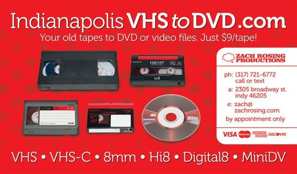 Indianapolis VHS to DVD