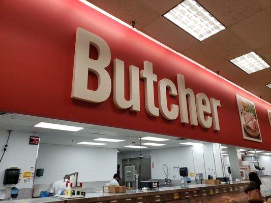 Butcher with variety of minutes