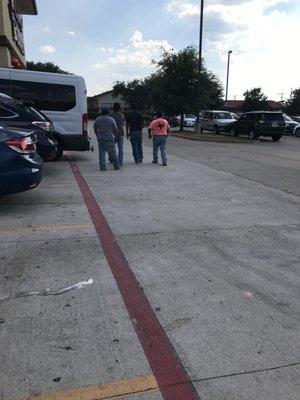 These were the passengers in the truck that refused to speak to us nor move their vehicle.