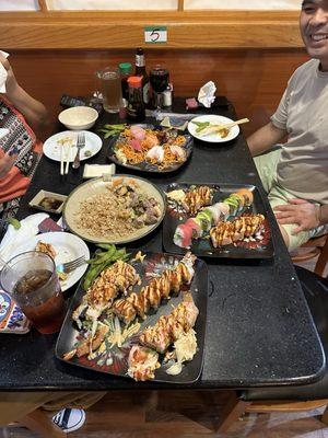 Sushi and hibachi