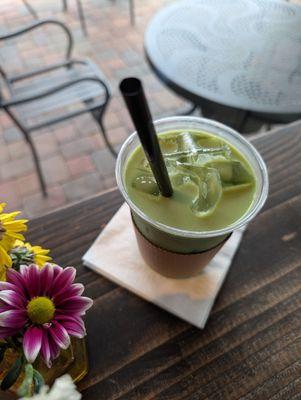 Blueberry matcha. Not for me... blueberry overpowered the matcha, like blueberry milk. But, some people love it. Try it for yourself. Xo