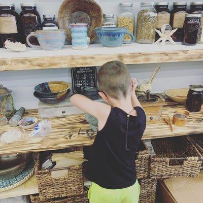 Specially formulated herbs, intention jars and bath salts