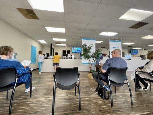 License waiting area