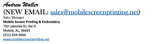 Mobile Screen Printing