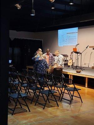 AIM is a praying church, we depend on the Holy Spirit in what we do. We need His presence