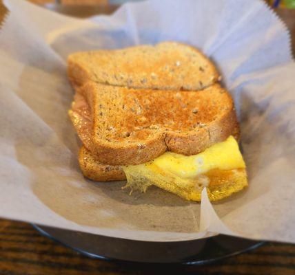 Ham, Egg, & Cheese on Multigrain Breakfast Sandwich