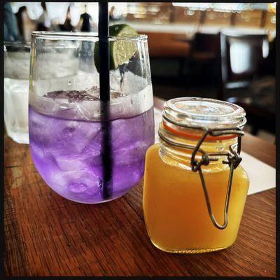 Butterfly Peach color change margarita