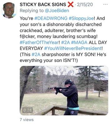 Vile language is right up his street. Definitely not what I'm looking for in a mortgage broker.