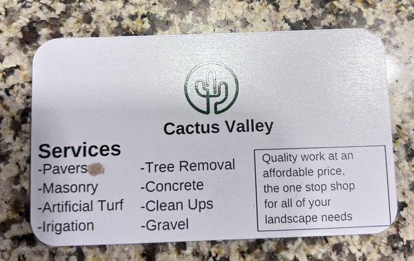 Cactus Valley Landscape Solutions