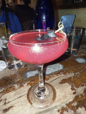Blueberry martini