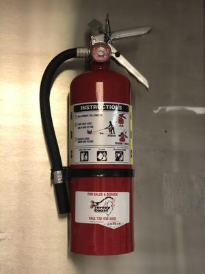 Commercial 5lb ABC dry chemical fire extinguisher