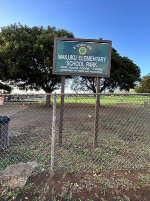 Wailuku Elementary School Park