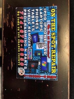 On The Spot Phone Computer Repair