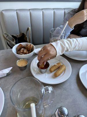 Mozzarella Sticks and Pretzel Bites