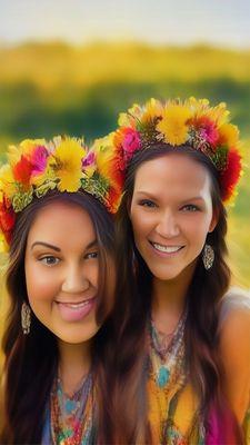 Me and my hairdresser Shannon playing with Snapchat