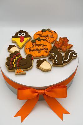 Our Thanksgiving cookies are officially on the counter and ready for your feast!