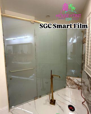 Smart Film Glass Shower Installation -SGC