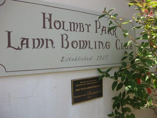 Holmby Park Lawn Bowling Club