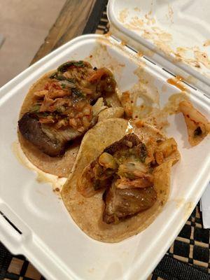 pork belly tacos ($2 each on taco tuesday)