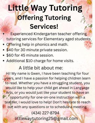 Little Way Tutoring