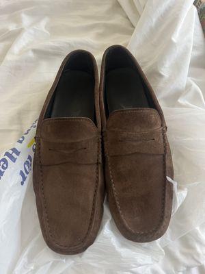 after the work. the left foot shoe had dark spots on it which i made into a much worse large discoloration. all better now!