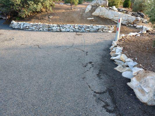 They did a great job on the grading, gravel and rock wall using our own rock on the premises. Extra cudo's!