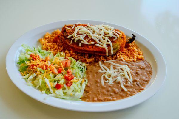 Chile relleno plate
