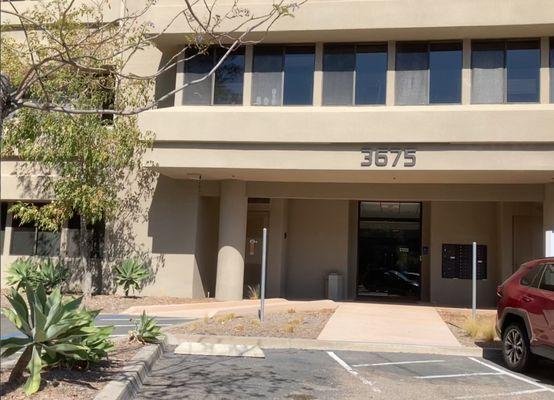 Building front of location