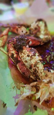 Dungeness crab with their special seasoning.