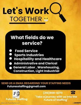 With the lowest rates in San Antonio, partnering with Futures Staffing means you get top-notch staffing solutions without breaking the bank!