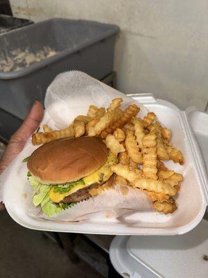 Cheeseburger Combo With Fries