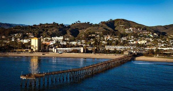 View of Ventura Pier and Hillside