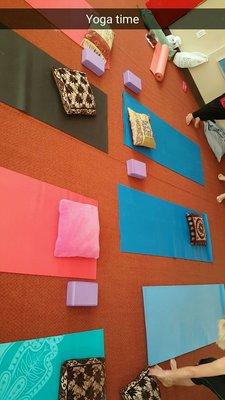 Getting ready for Sunday morning class