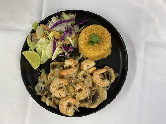 Garlic and butter shrimp