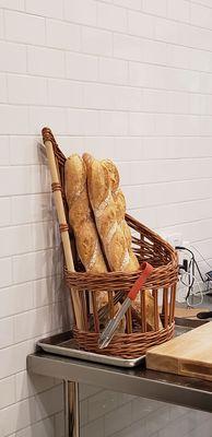 Fresh baguette ($4.00)