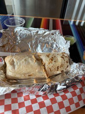 Bacon breakfast burrito. Yum!